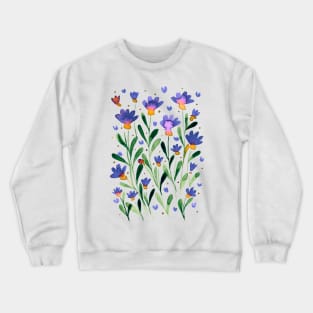 Forget me not flowers - violet Crewneck Sweatshirt